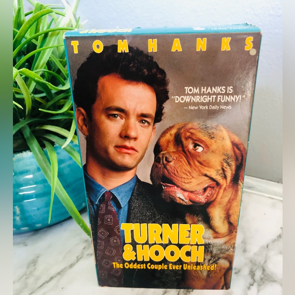 Turner And Hooch VHS Touchstone Pictures Tom Hanks Dog Comedy Movie Video Film